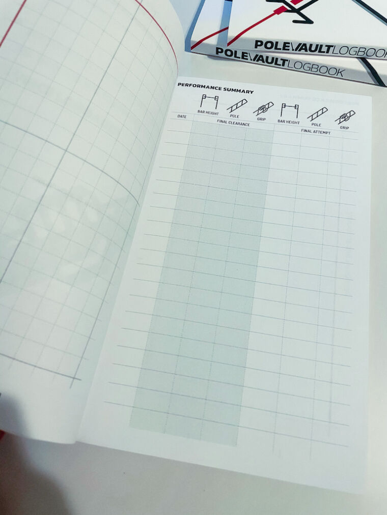 Pole Vault Log Book Rise Pole Vault